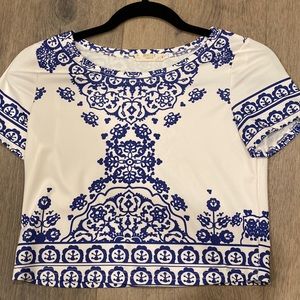 Cute Patterned Crop Top